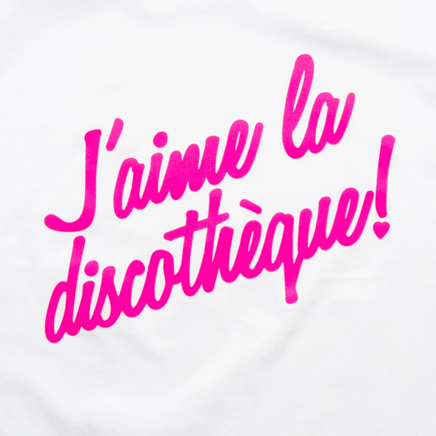 J'aime Discotheque Magenta - Tshirt - White