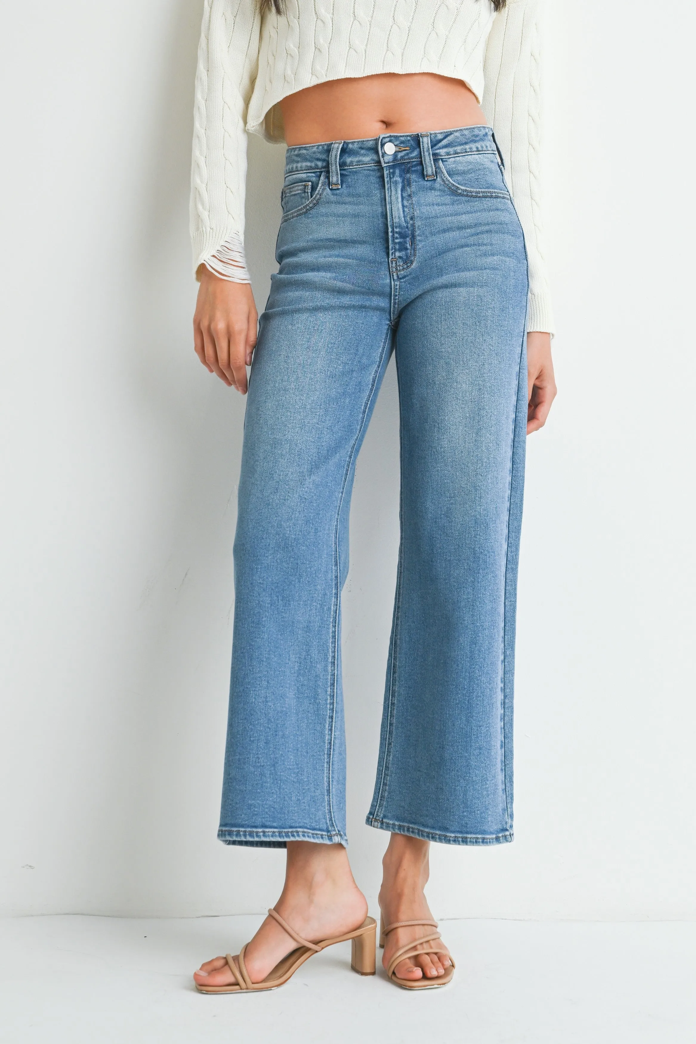 JBD Slim Wide Leg Jean