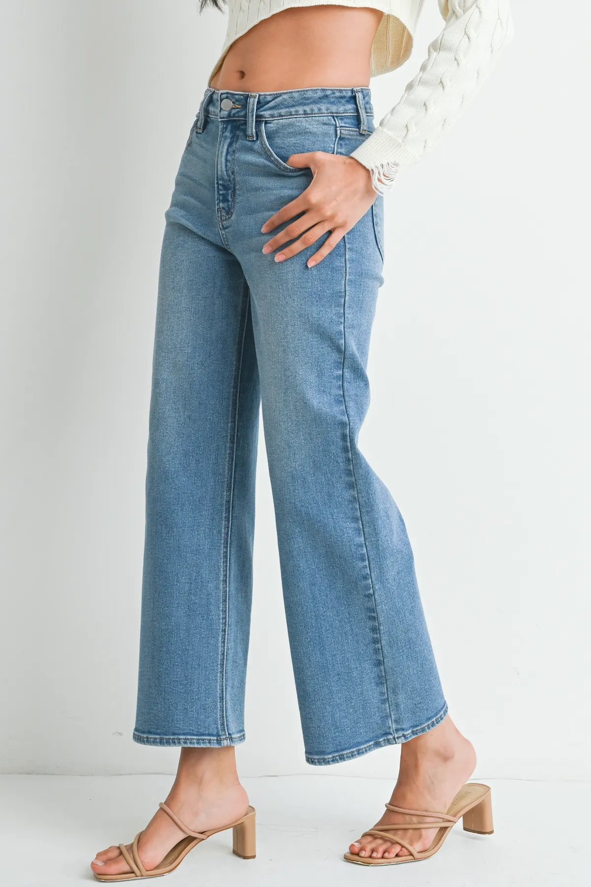 JBD Slim Wide Leg Jean