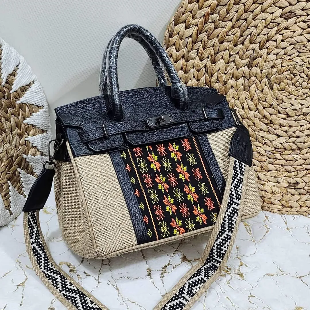 Jute Birkin Leather with Inabel