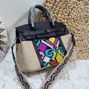 Jute Birkin Leather with Inabel