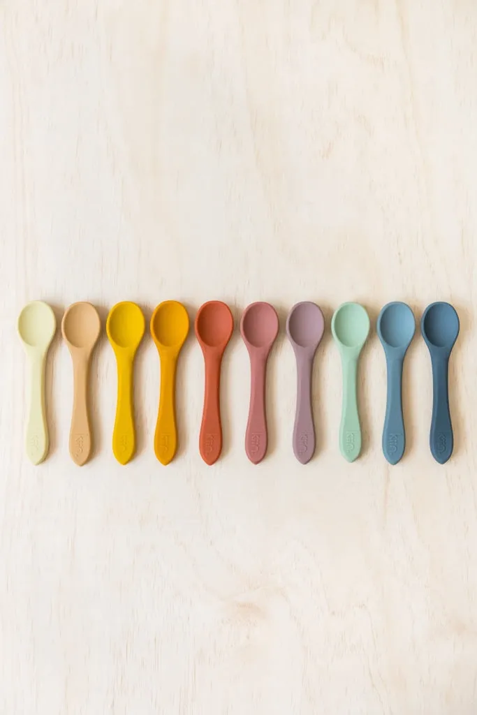 Kiin Baby - Silicone Spoon Twin Pack - Copper