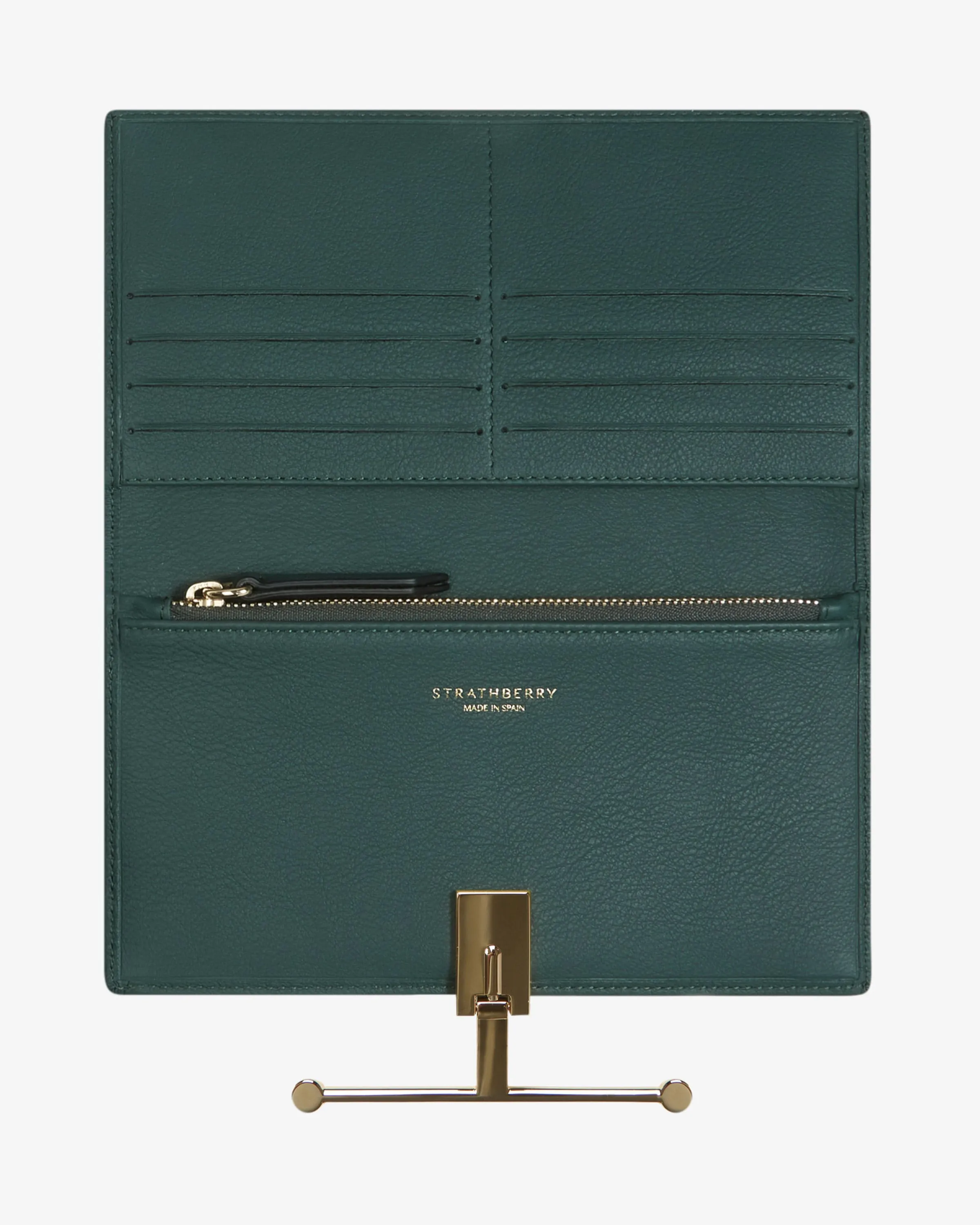 Large Melville Street Wallet - Bottle Green