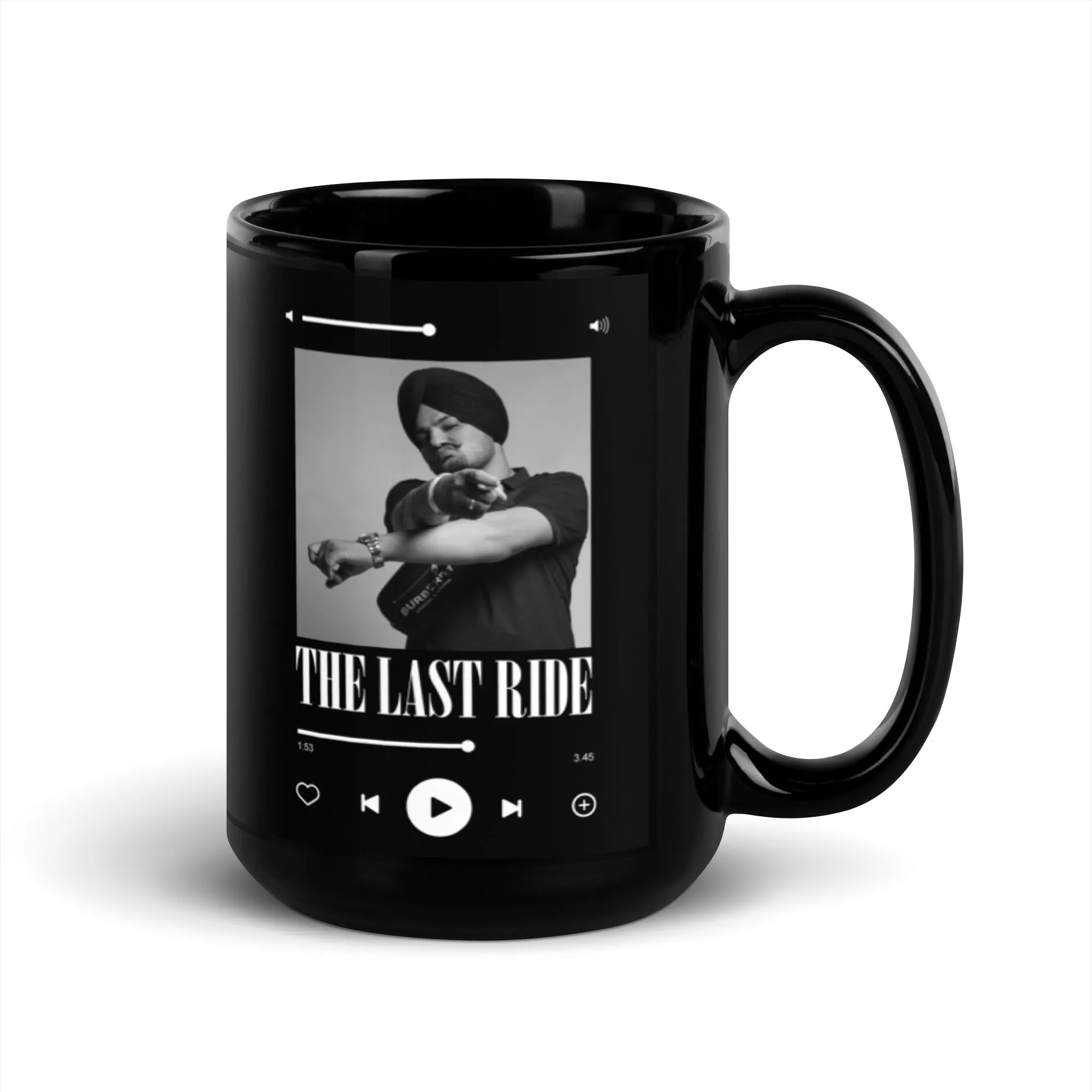 Last Ride Black Glossy Mug