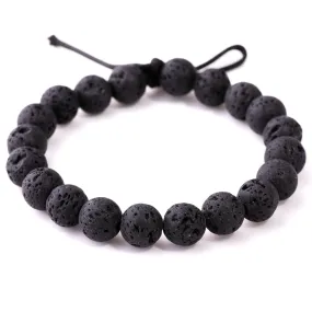 Lava 10mm Round - Large Hole Beads