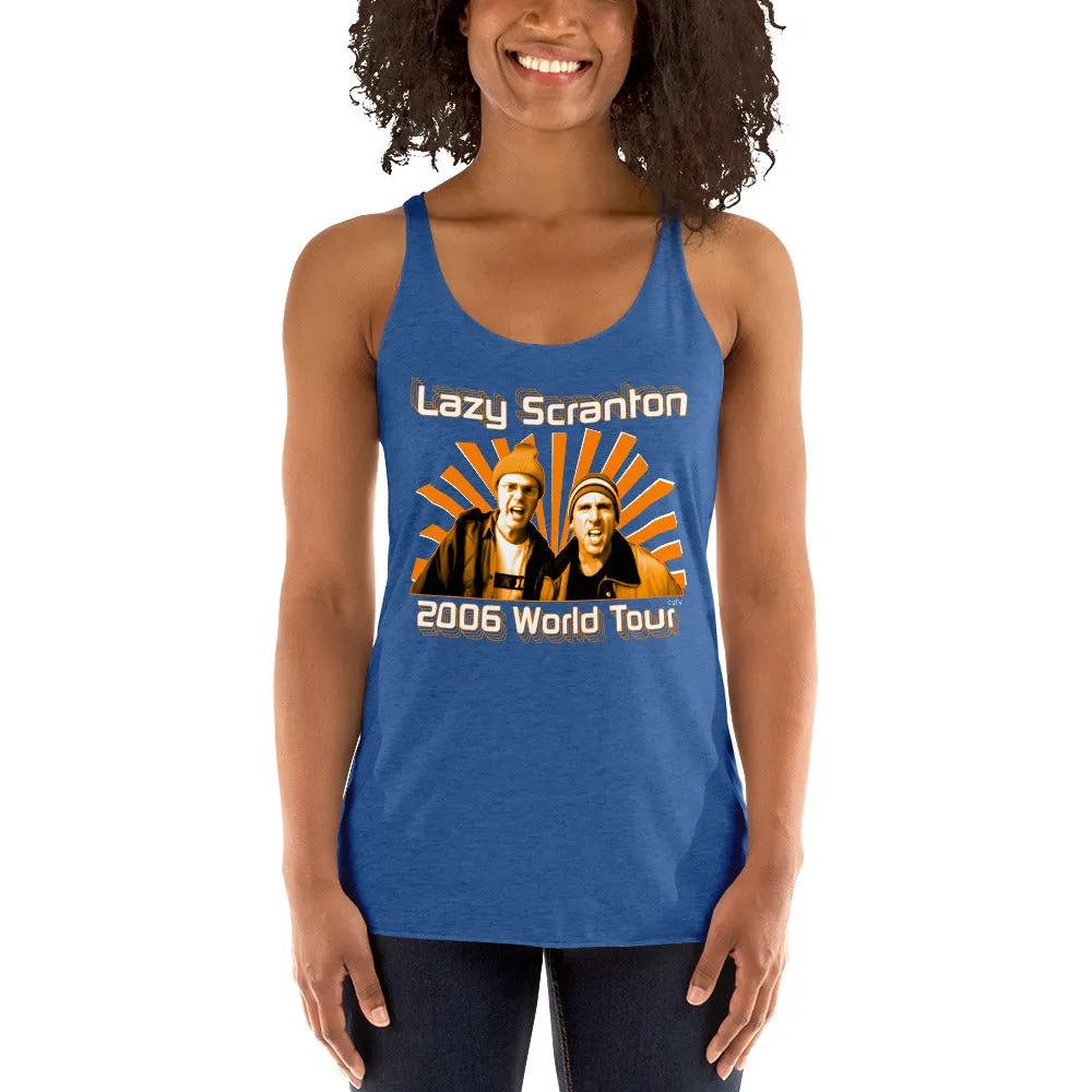 Lazy Scranton Women's Racerback Tank