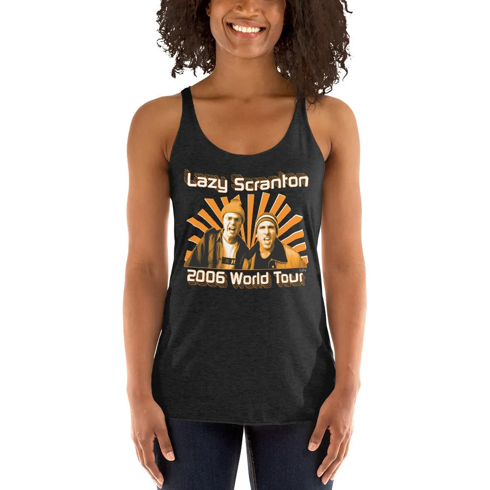 Lazy Scranton Women's Racerback Tank