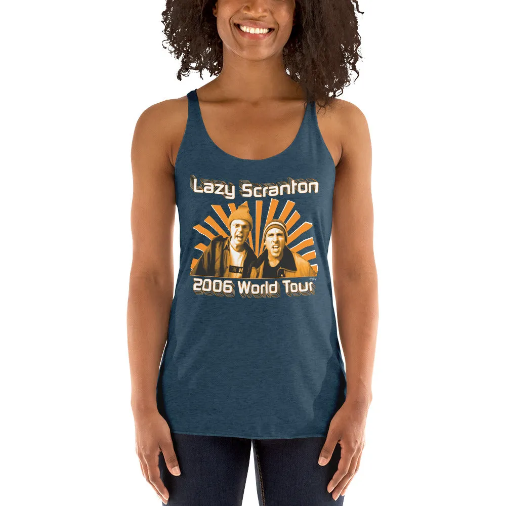 Lazy Scranton Women's Racerback Tank