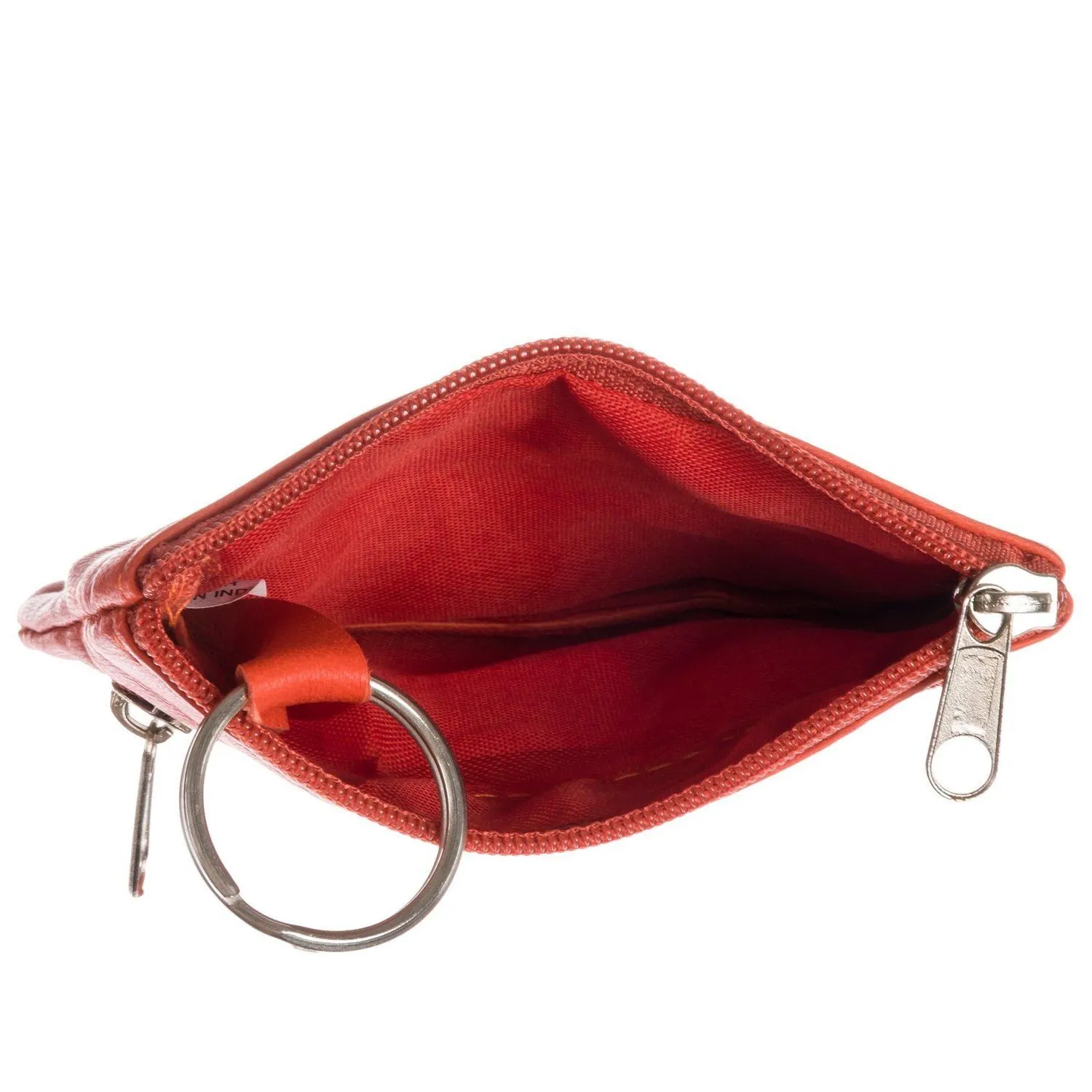 Leather Change Purse with Key Ring