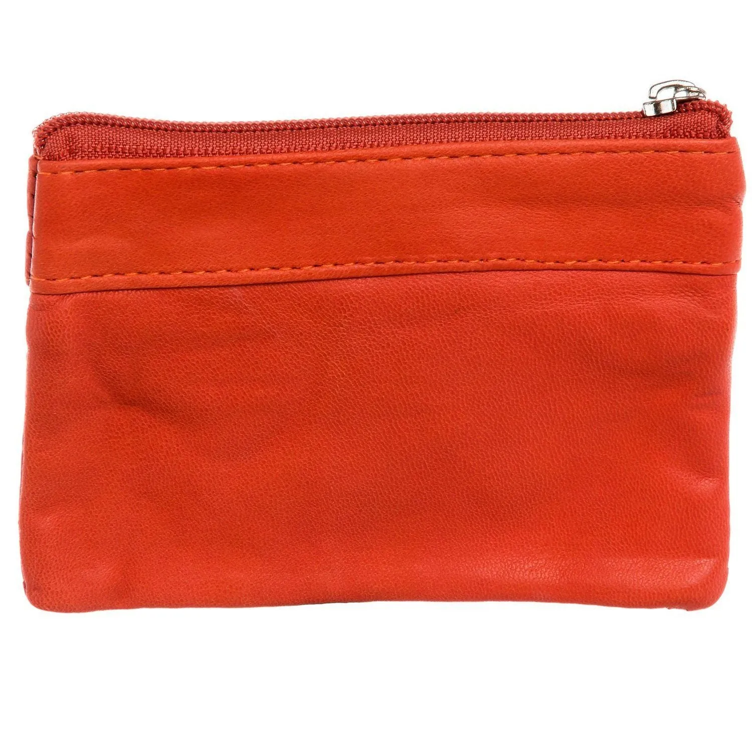 Leather Change Purse with Key Ring