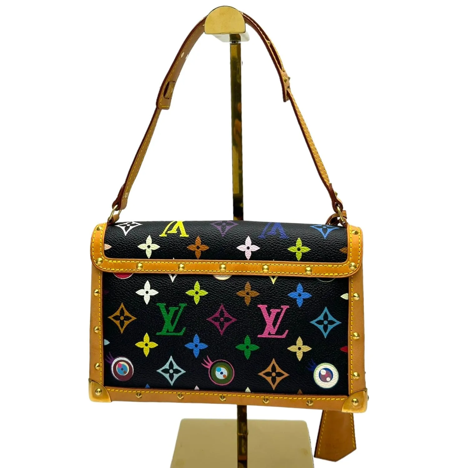 LOUIS VUITTON Limited Edition Murakami Monogram Eye Need You Shoulder Bag - Black