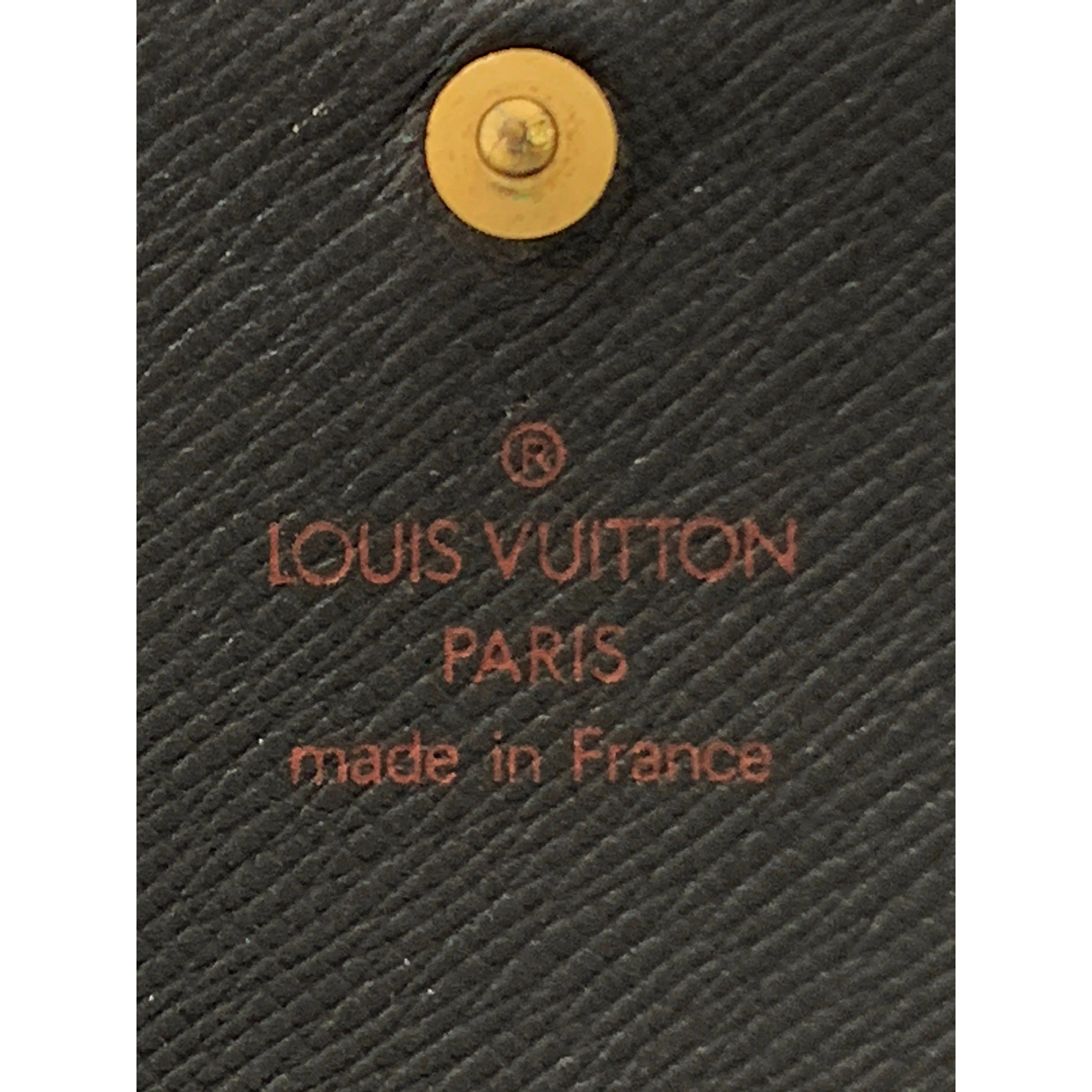 #LOUIS VUITTON/PORTE MONNAIE BILLETS TRESOR_EPI/Long Wallet/BLK/Leather/Plain/M63502