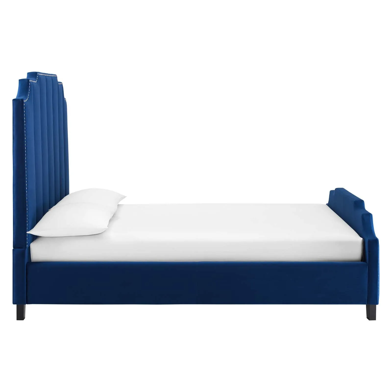 Lucille Performance Velvet Platform Bed