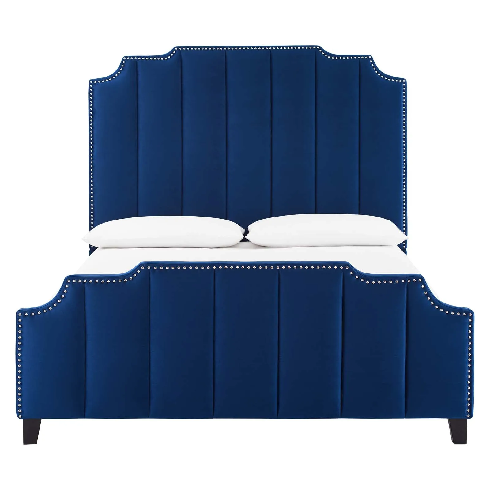 Lucille Performance Velvet Platform Bed