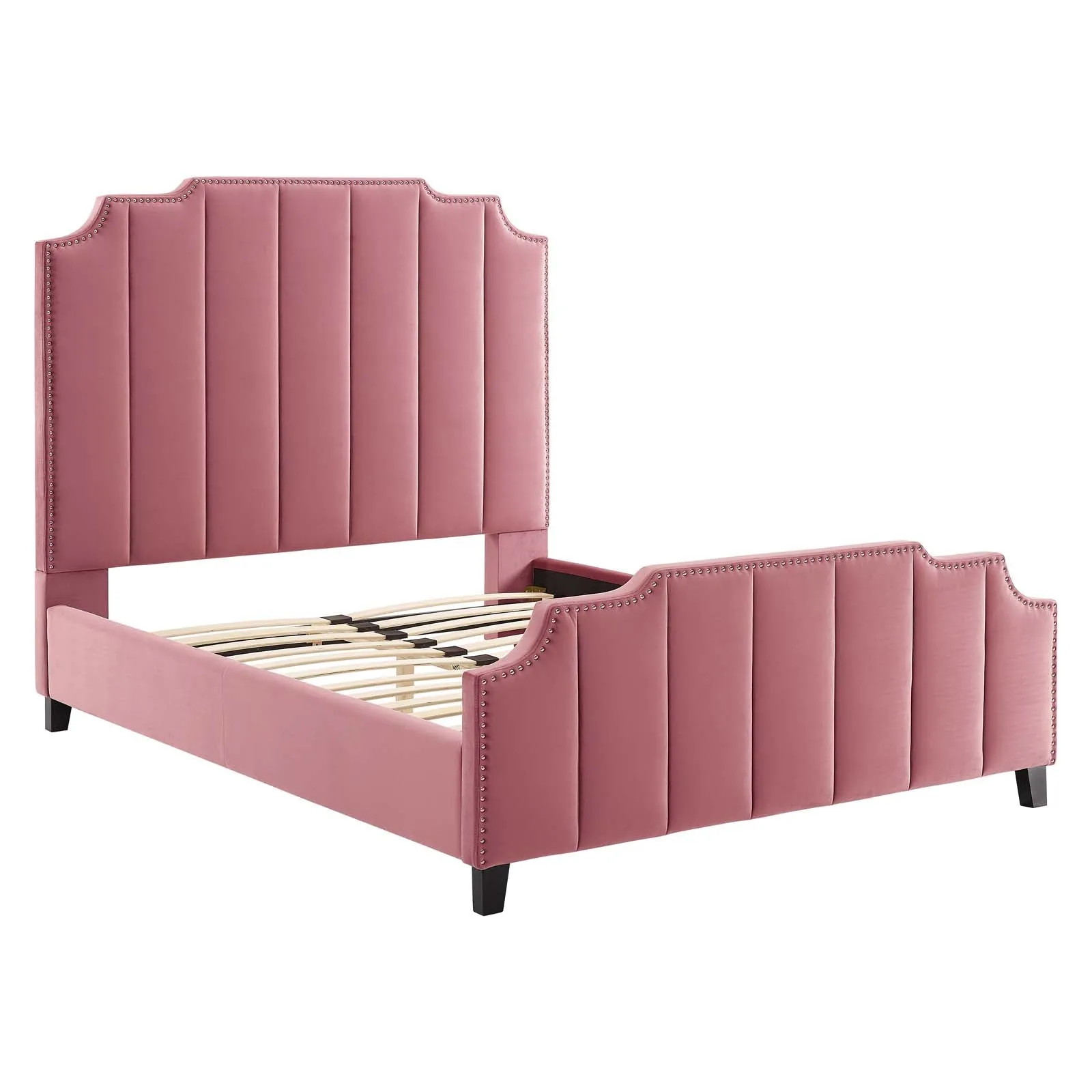 Lucille Performance Velvet Platform Bed