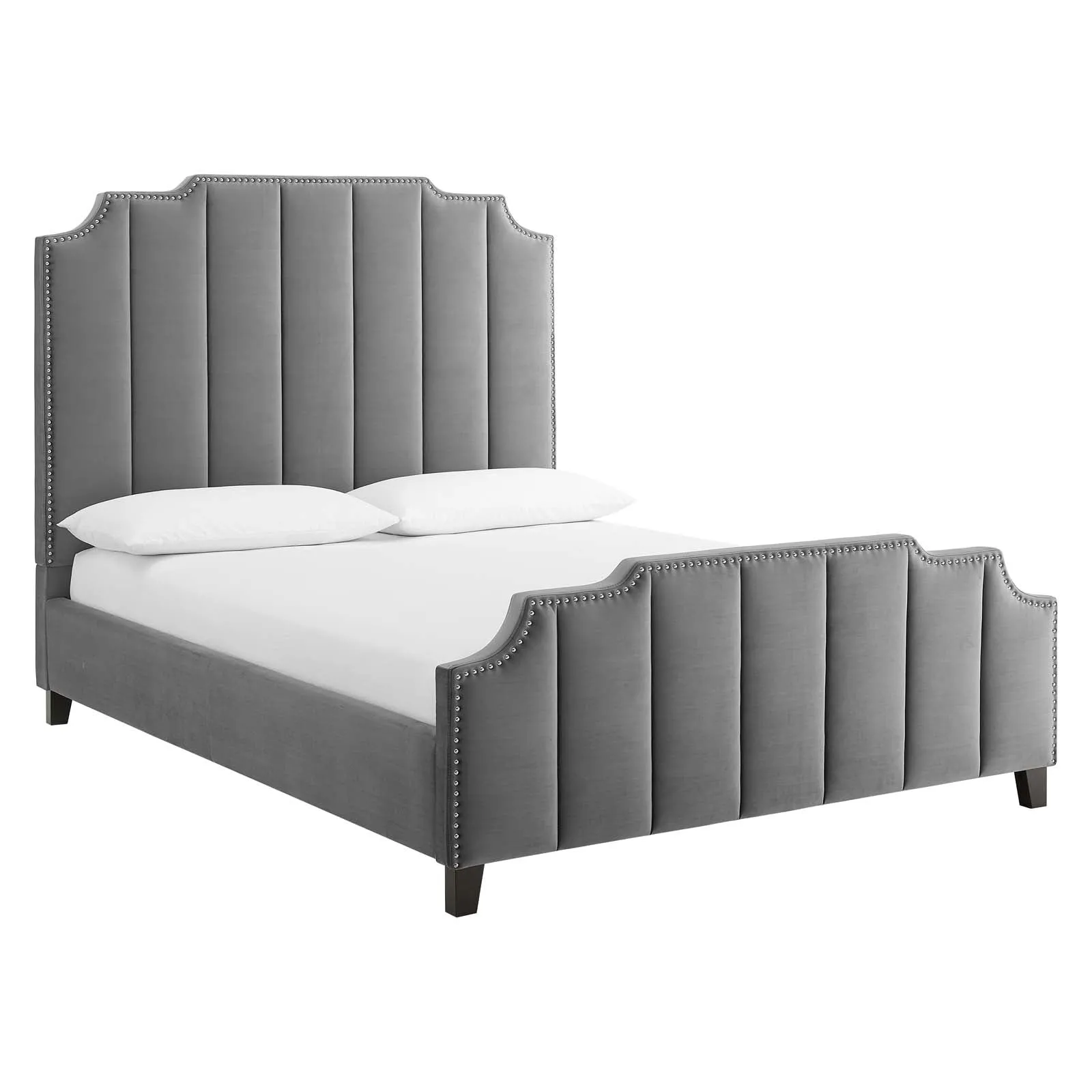 Lucille Performance Velvet Platform Bed