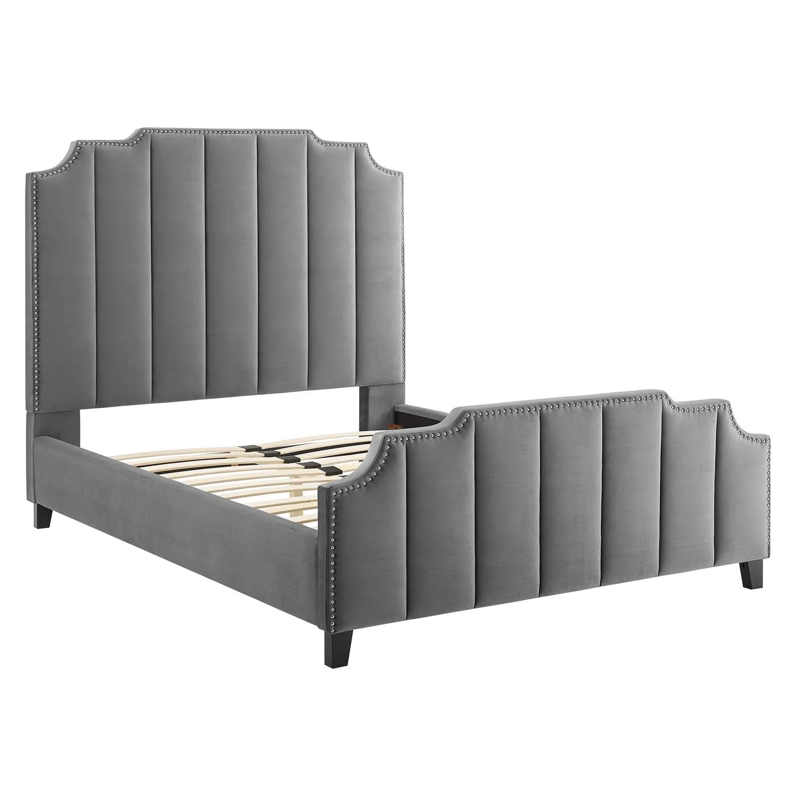 Lucille Performance Velvet Platform Bed