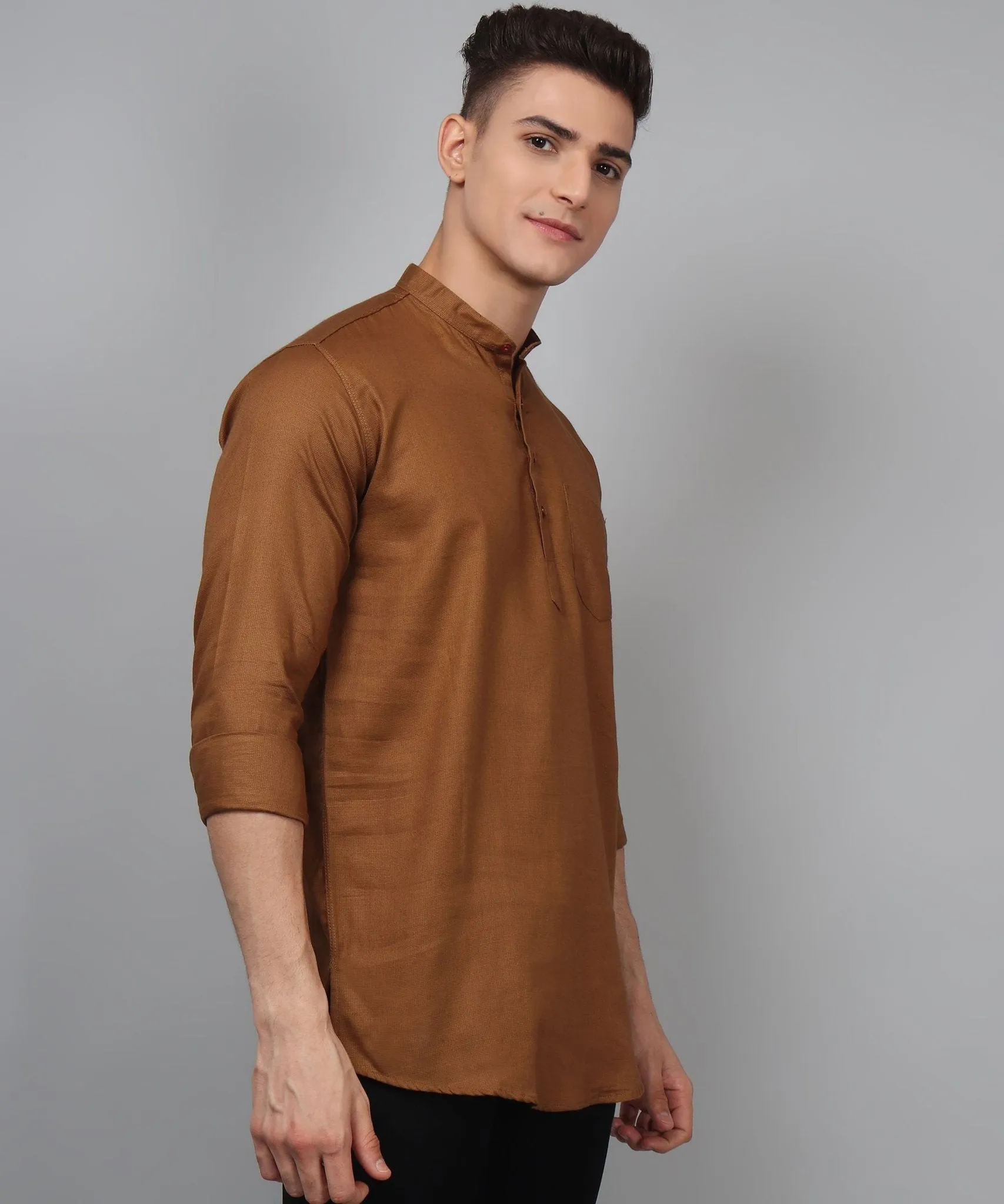 Luxe TryBuy Premium Fashionable Cotton Ethnic Kurta for Men