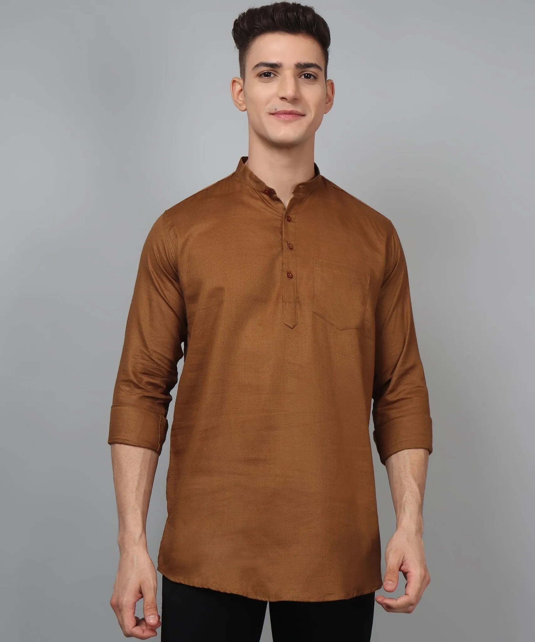 Luxe TryBuy Premium Fashionable Cotton Ethnic Kurta for Men