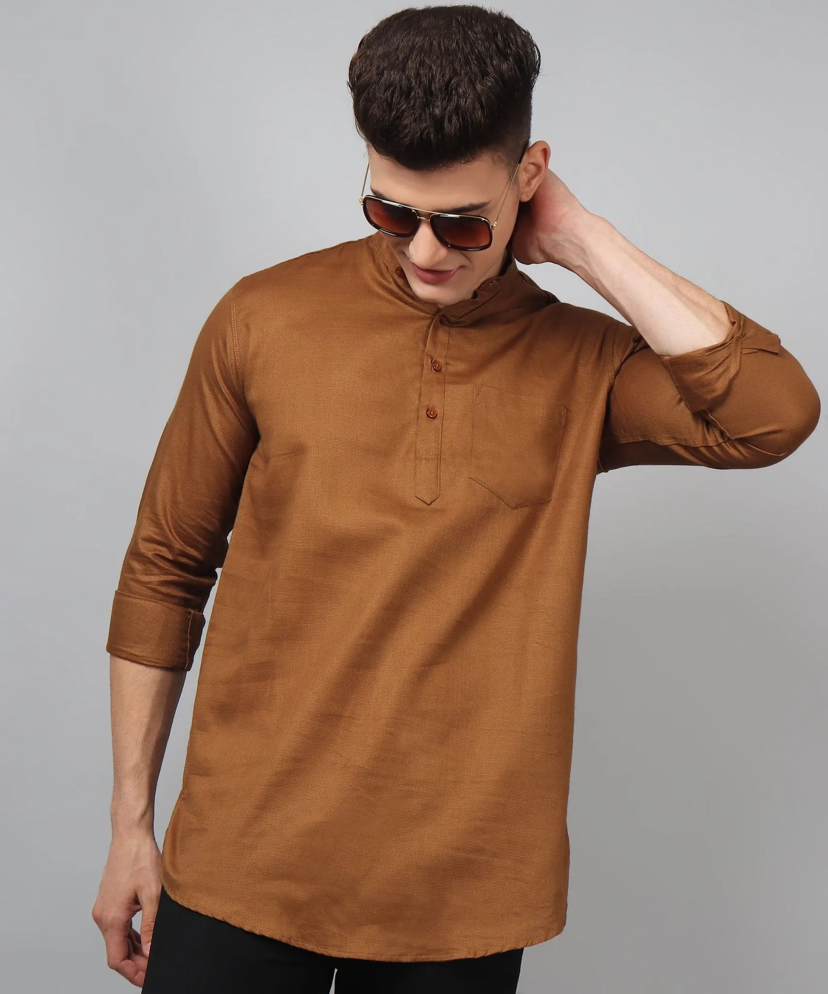 Luxe TryBuy Premium Fashionable Cotton Ethnic Kurta for Men