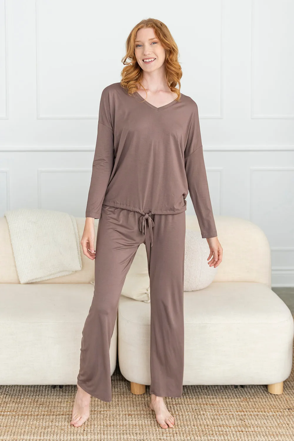 Marcie Bamboo Lounge Set - Latte