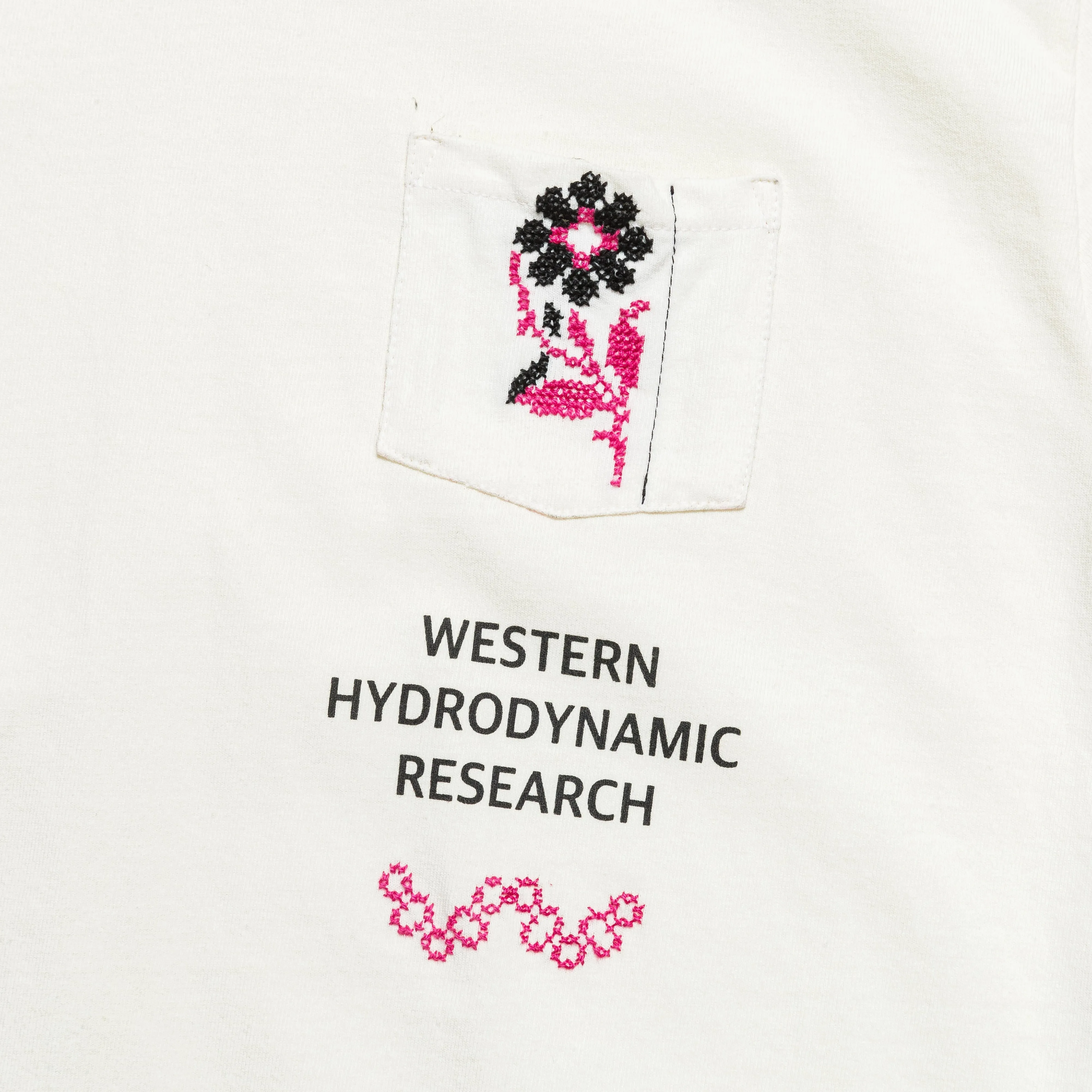 Mawj Logo Long Sleeve Shirt × Western Hydrodynamic Research - White