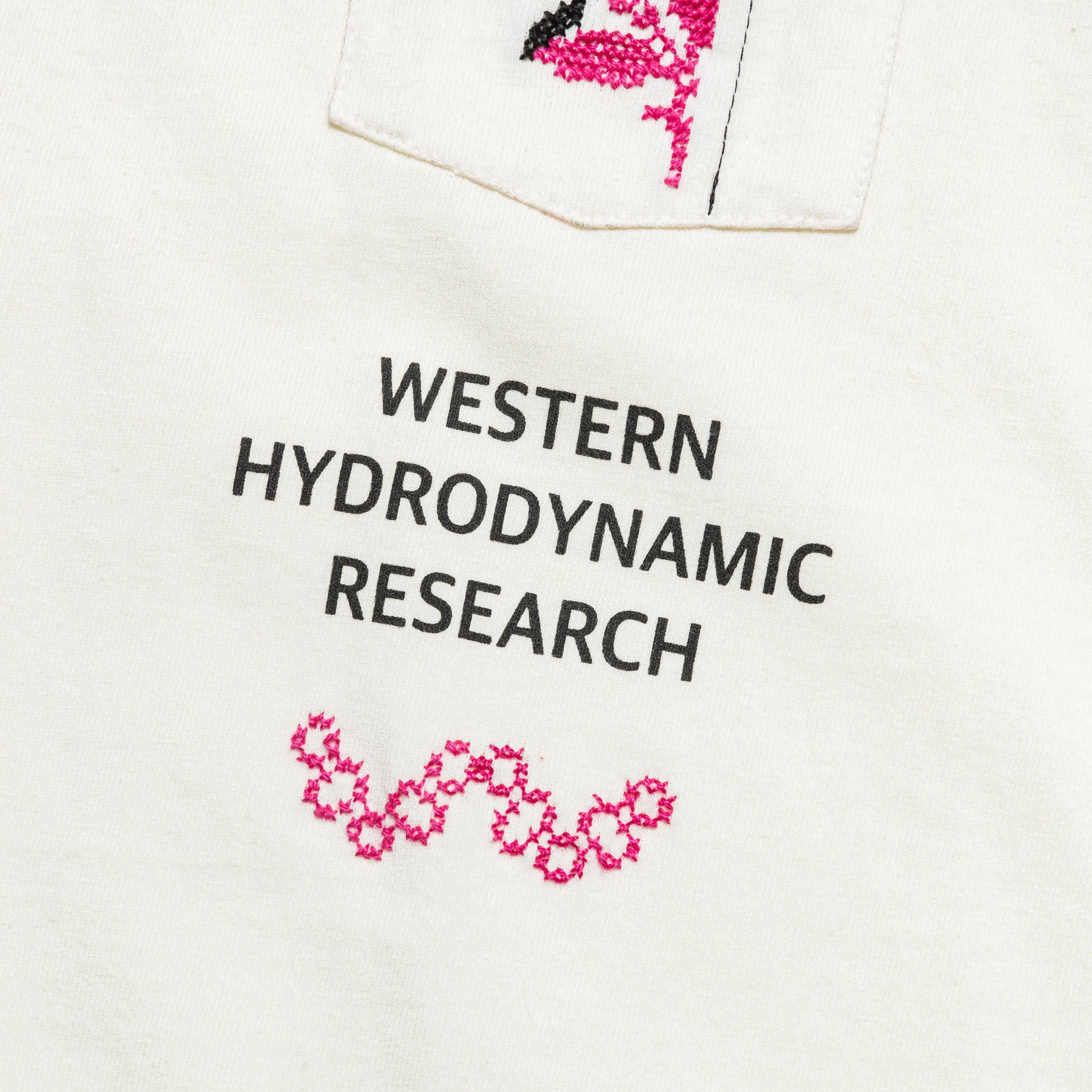 Mawj Logo Long Sleeve Shirt × Western Hydrodynamic Research - White