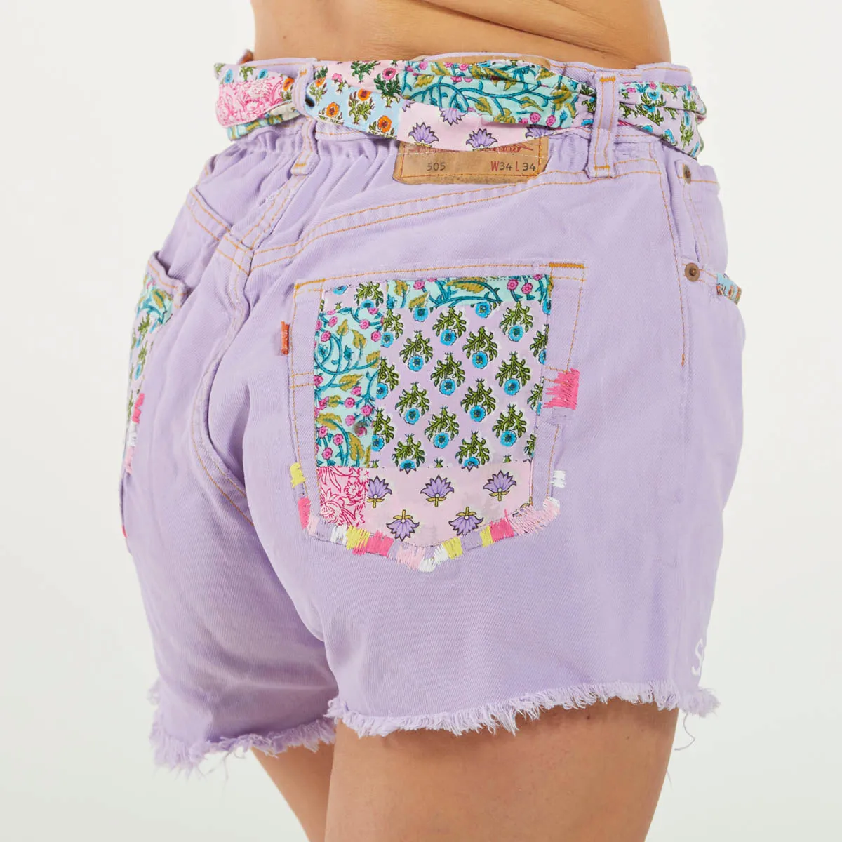 Mc2 Saint Barth shorts arizona denim bon ton lilla