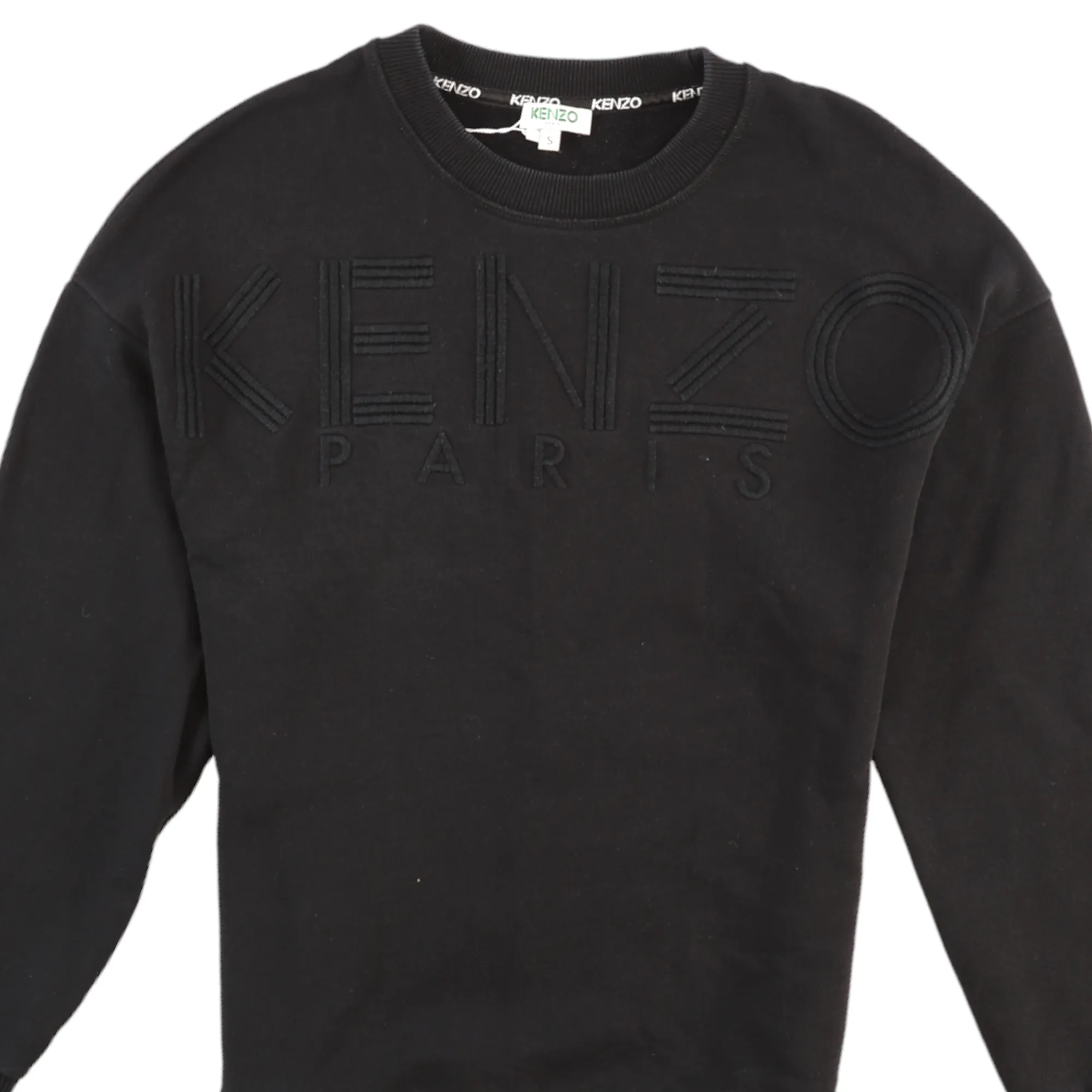 Men's Embroidered Logo Sweatshirt Black Size S