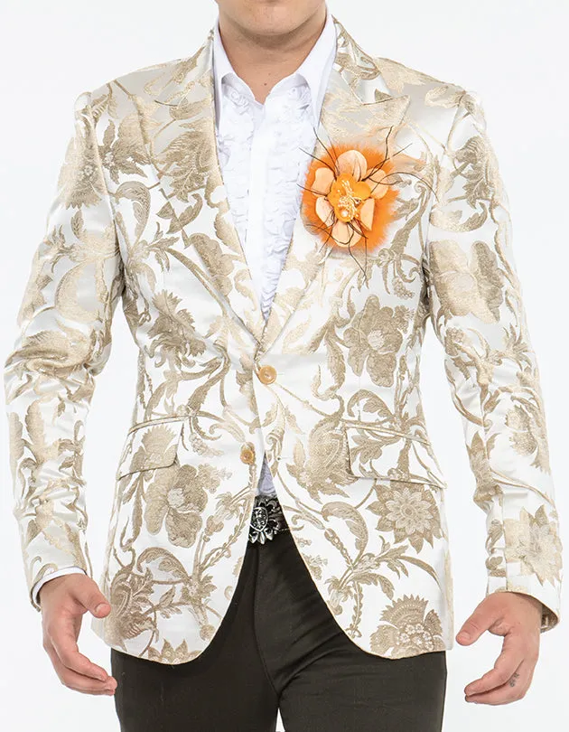 mens fashion blazer, victorian beige