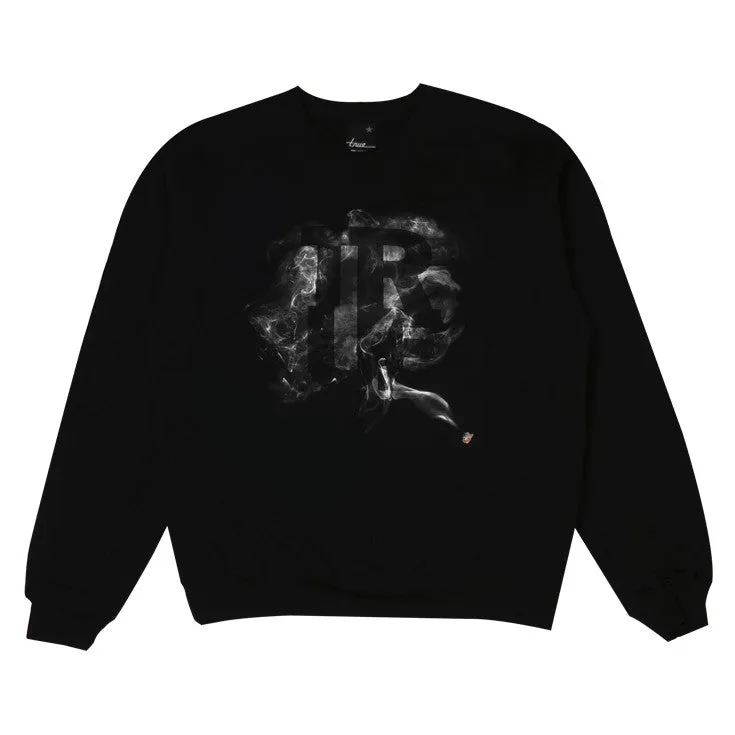 Mens True Smoke Crewneck Sweatshirt Black