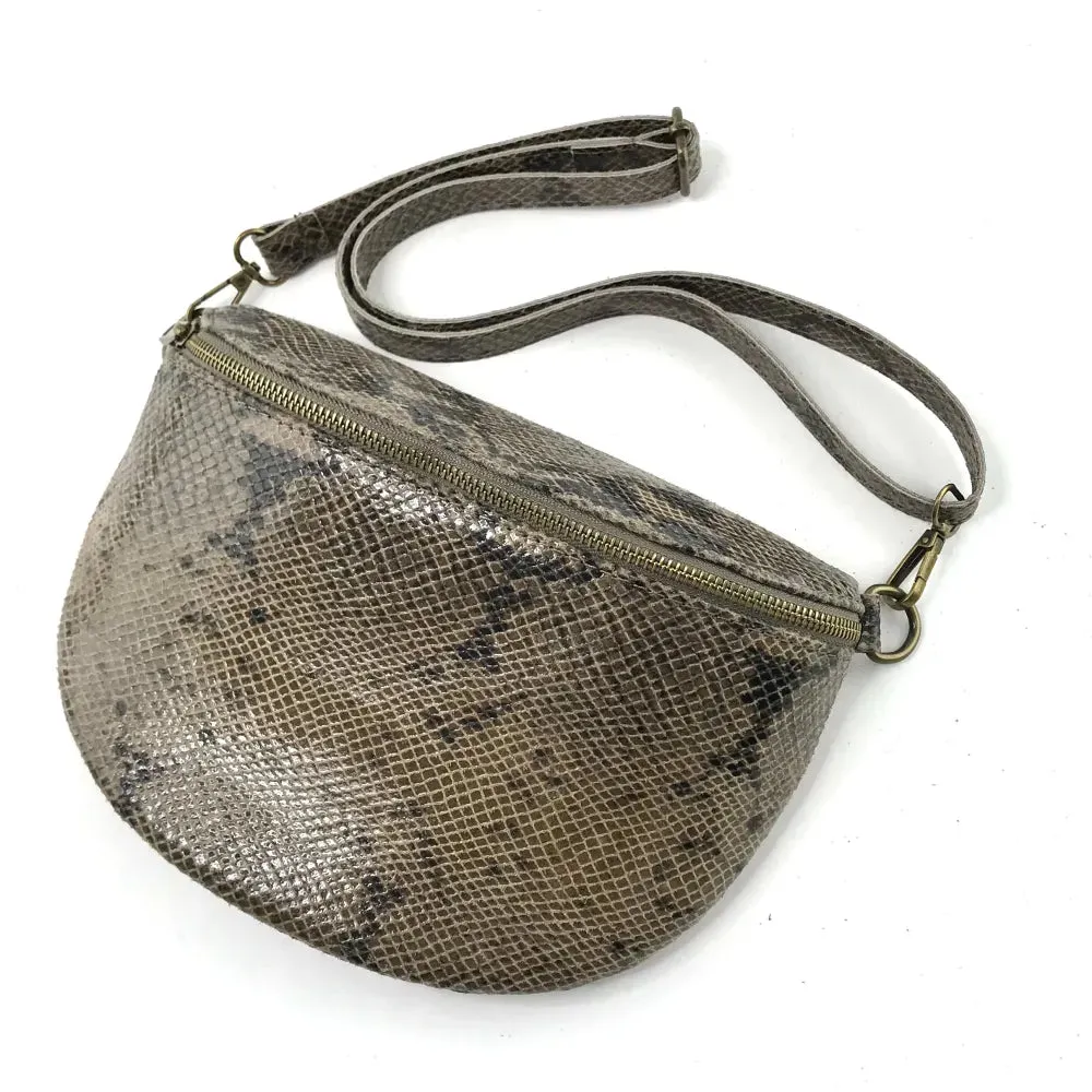 MF Bette taupe snake bag