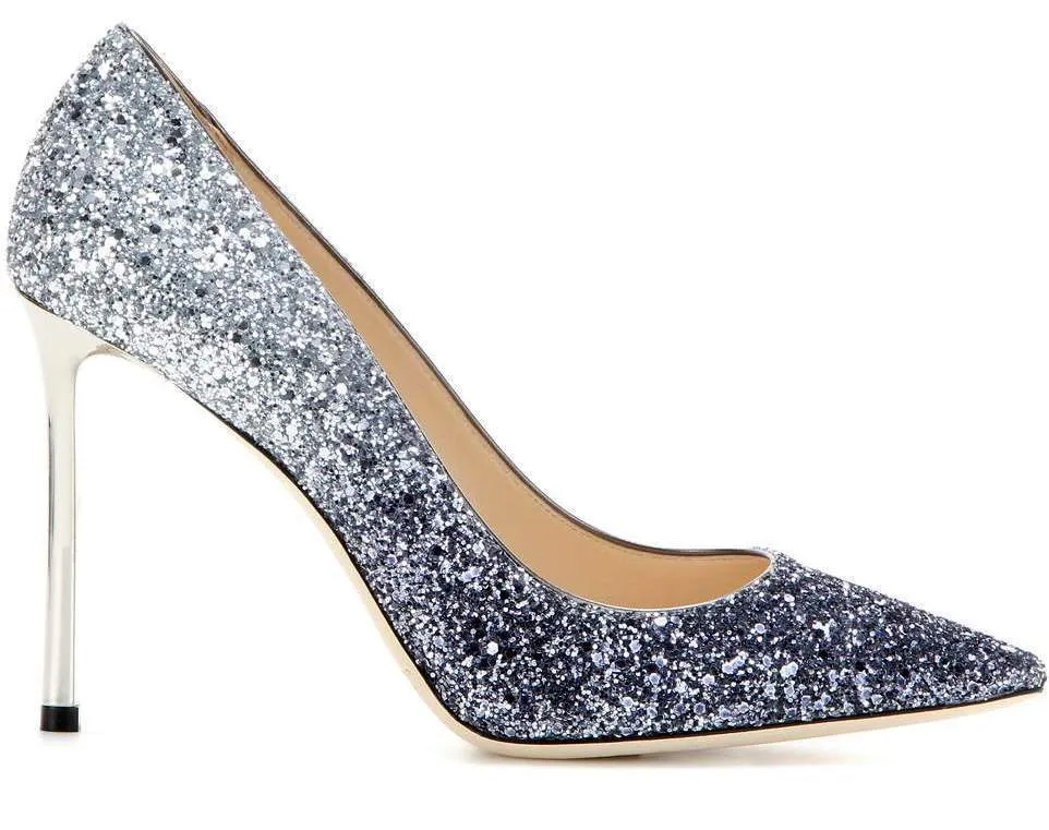 'Momento' Ombre Glitter Pumps - Silver/Dark Navy, Gold/Purple, Gold/Black