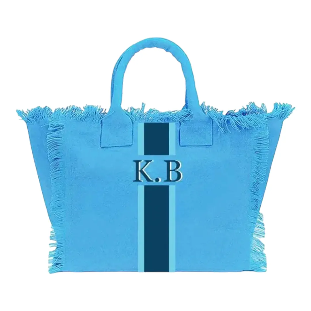 Monogram Fringed Tote