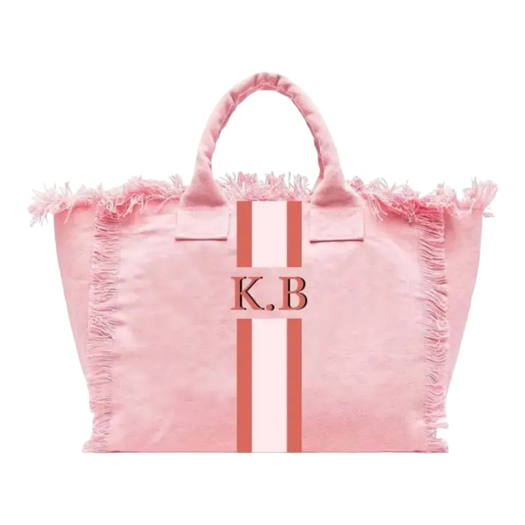 Monogram Fringed Tote