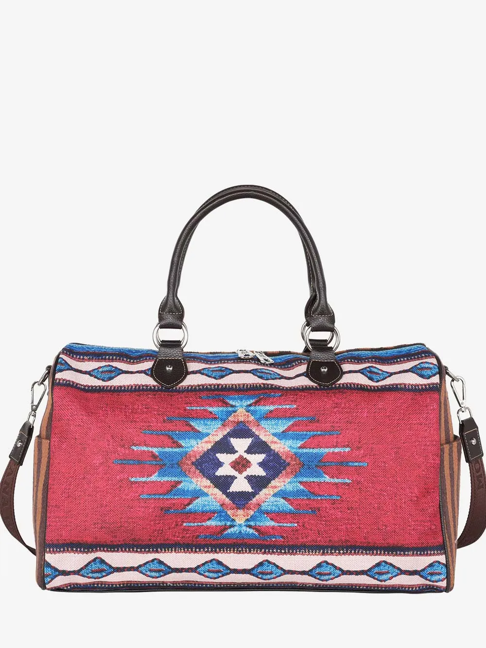 Montana West Aztec Canvas Weekender Bag