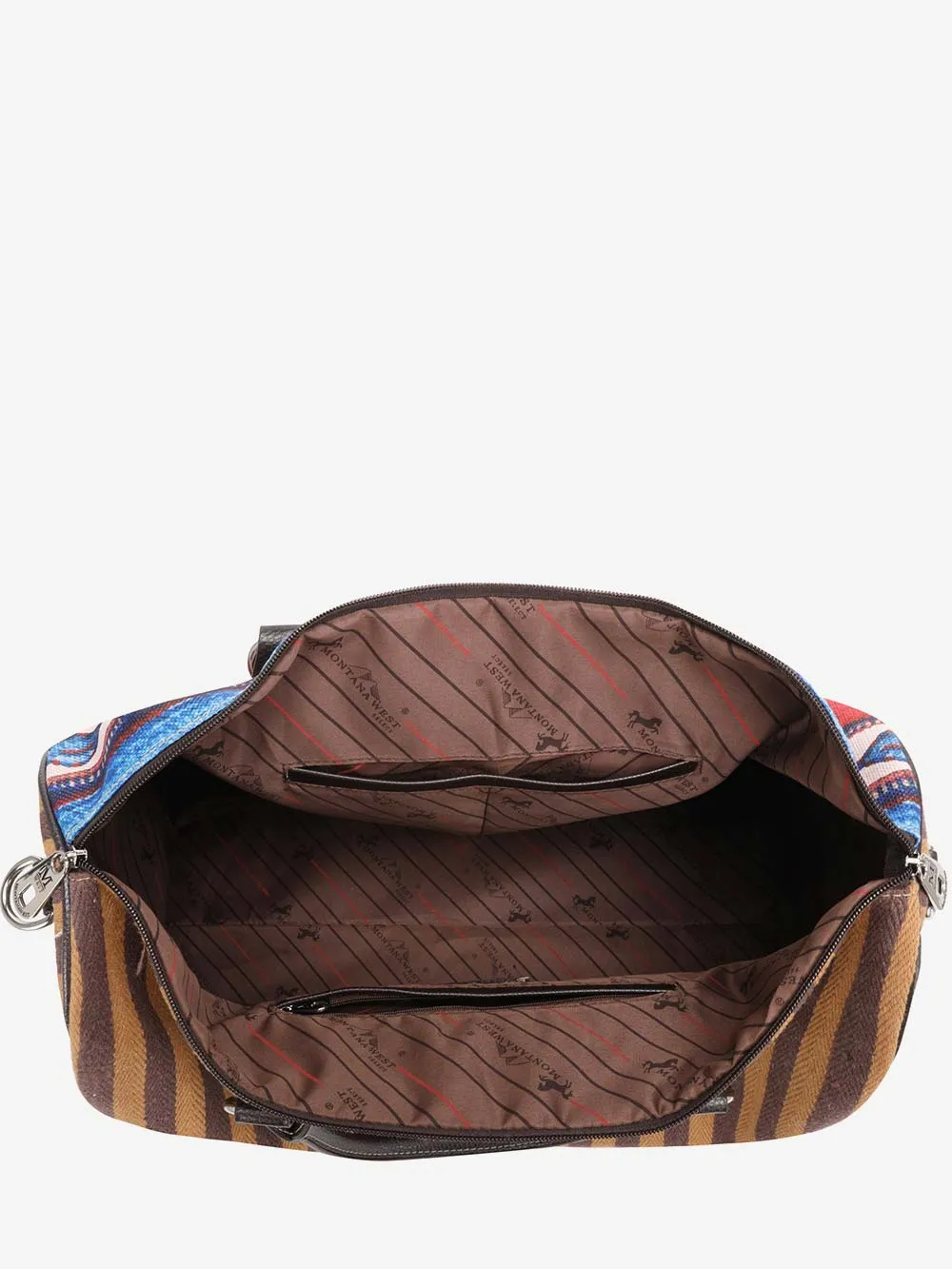 Montana West Aztec Canvas Weekender Bag