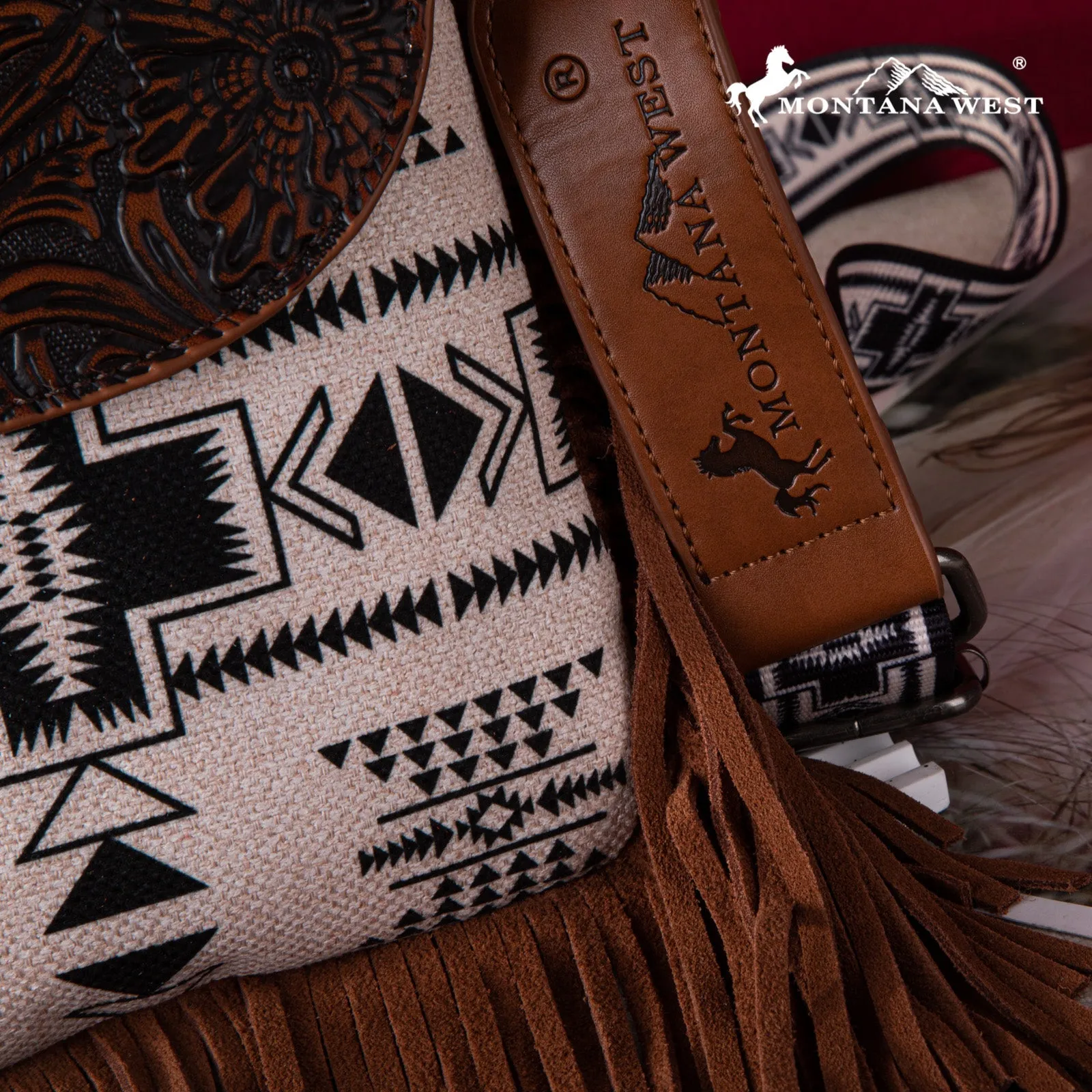 Montana West Aztec Collection Crossbody Bag