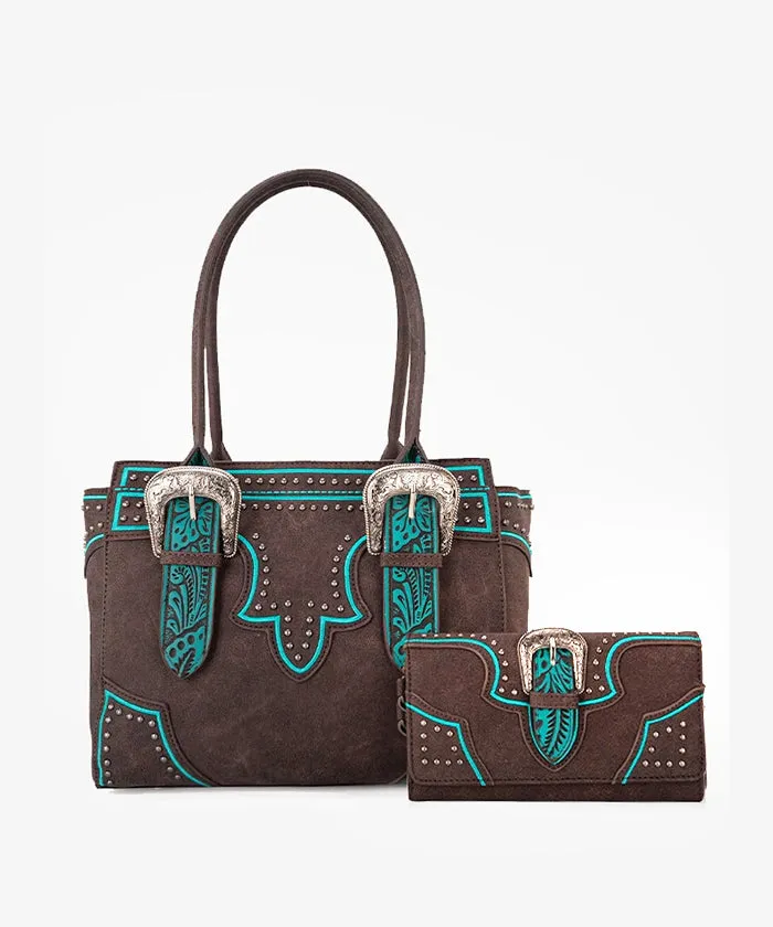 Montana West Buckle Concealed Carry Tote Set