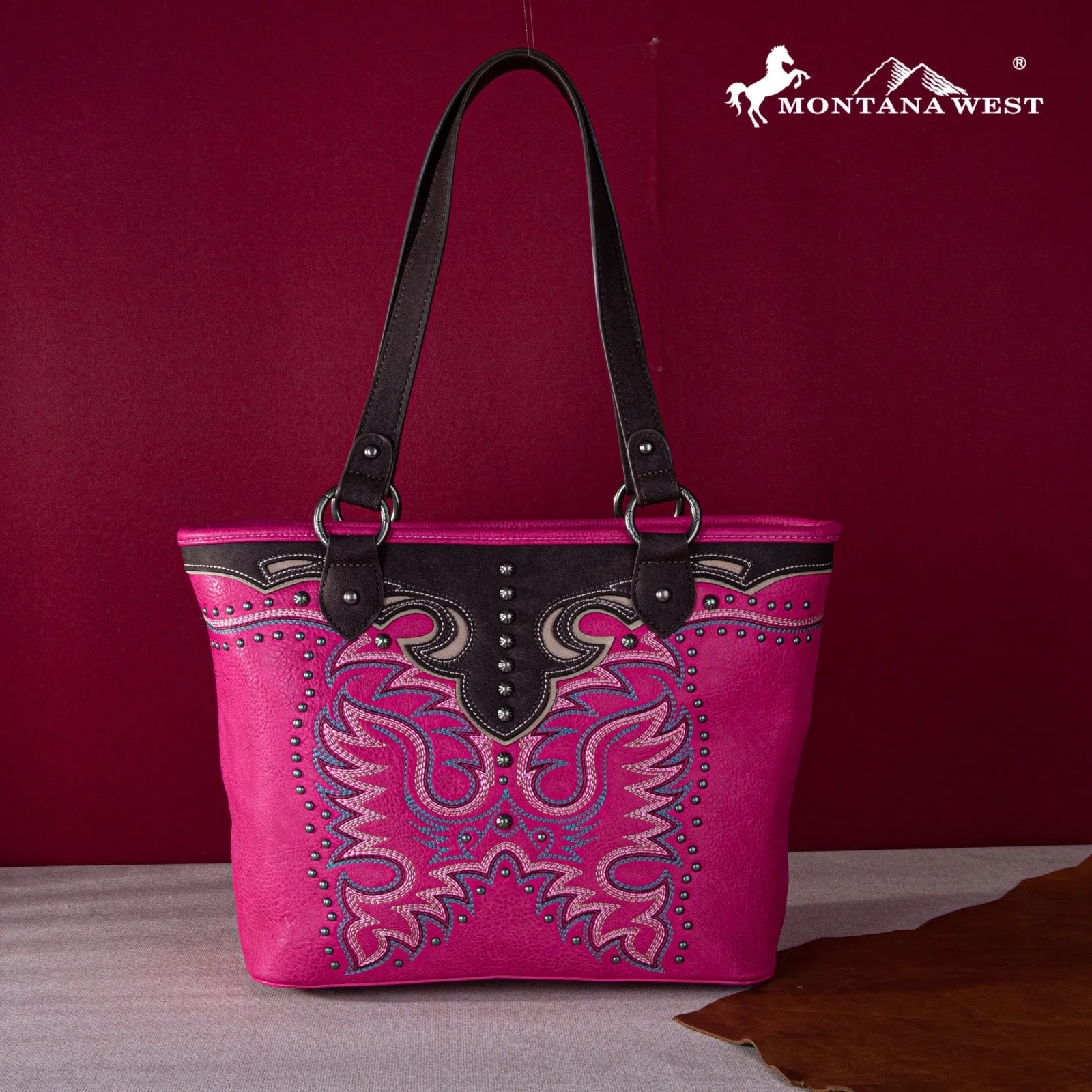 Montana West Embroidered Collection Concealed Carry Tote