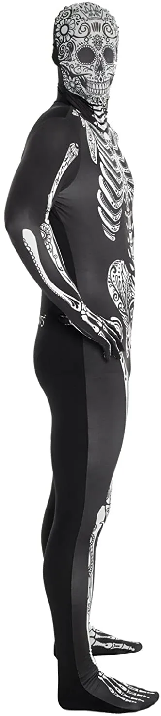 Morphsuits Men's Day of the Dead Adult Costume, DOD XXL