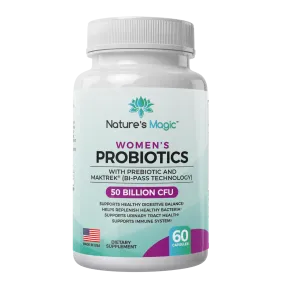 Nature's Magic Women's 50 Billion CFU Vegan Blend Probiotic & Prebiotic