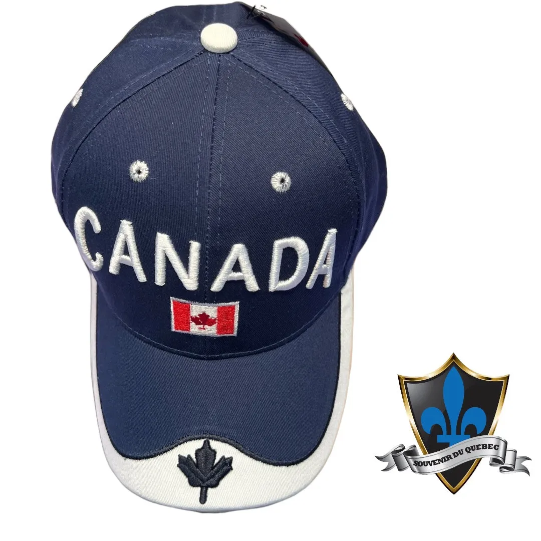 Navy Maple Leaf Canada Baseball  Cap