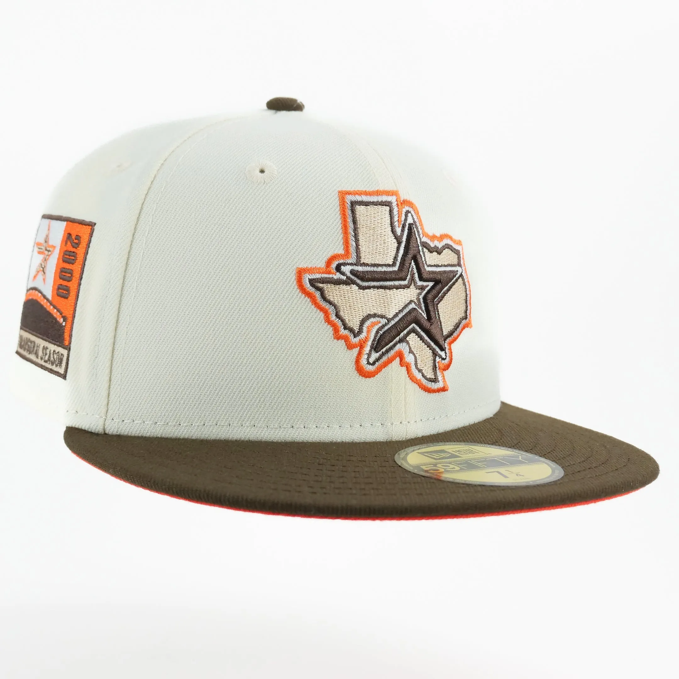 New Era Custom Exclusive Fitted Houston Astros Reese's Pieces Colorway (2000 Inaugural Patch)