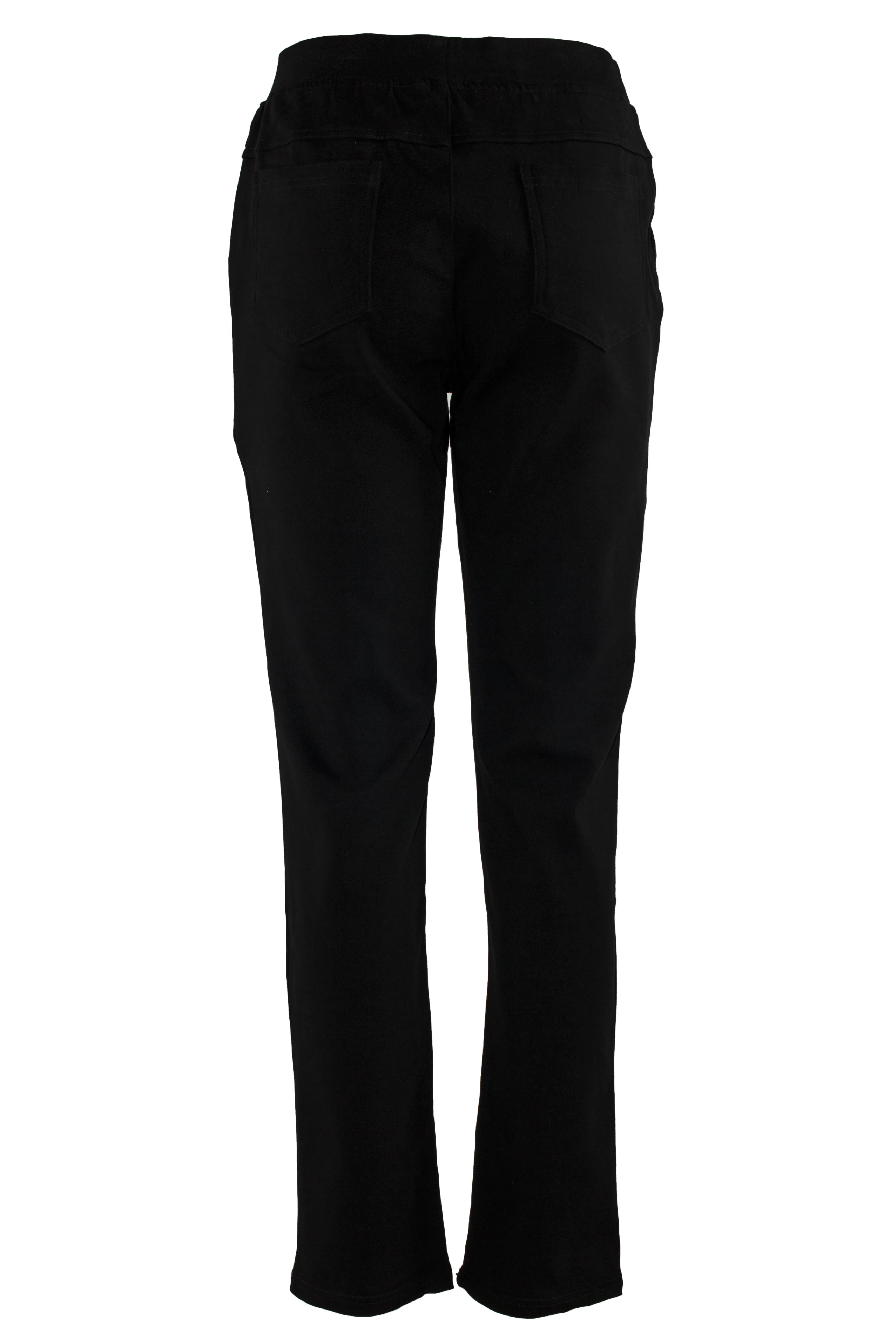 New Pant without Zipper (Thicker Material)- Black