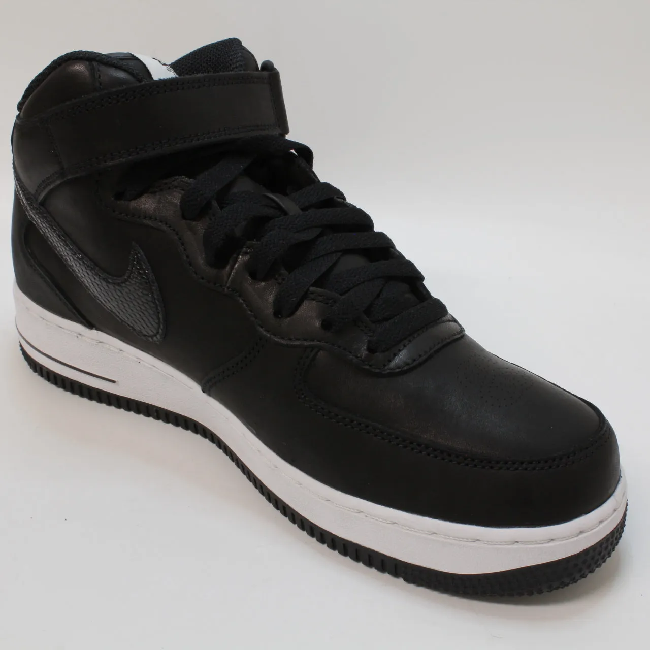 Nike Air Force 1 Mid Black Black Black Uk Size 7.5