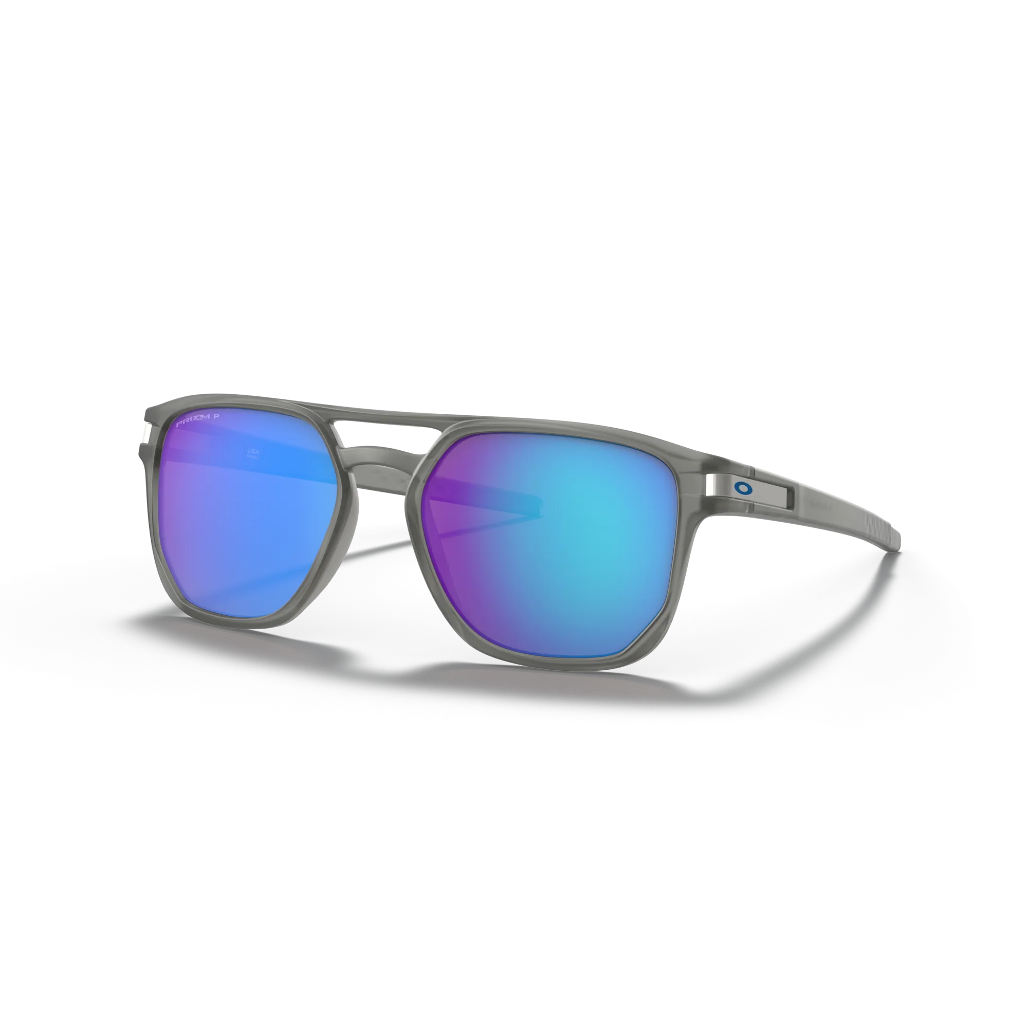 Oakley Latch Beta Prizm Sapphire Polarized Lenses Matte Grey Ink Frame