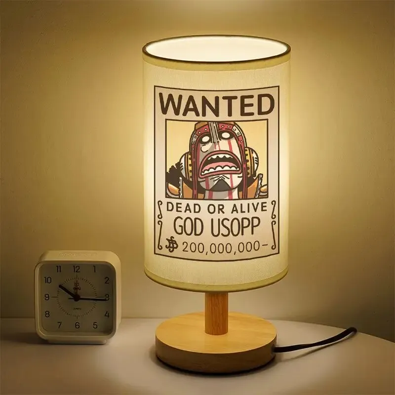 One Piece Surrounding Small Table Lamp Luffy Zoro LED Lamp Japanese Anime Student Eye Protection Warm Lamp