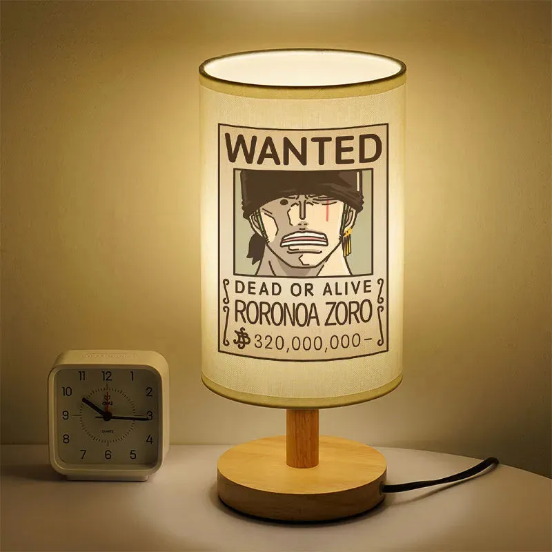 One Piece Surrounding Small Table Lamp Luffy Zoro LED Lamp Japanese Anime Student Eye Protection Warm Lamp