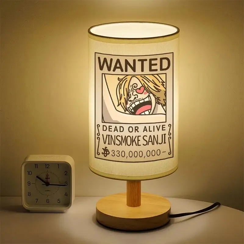 One Piece Surrounding Small Table Lamp Luffy Zoro LED Lamp Japanese Anime Student Eye Protection Warm Lamp